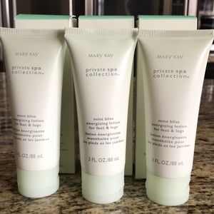 Mary Kay Spa Collection Mint Bliss Lotion x3